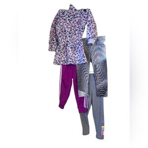 Toddler Girl 2T Activewear Bundle – Juicy Couture, Nike, Adidas, FILA – 4 Pc Set